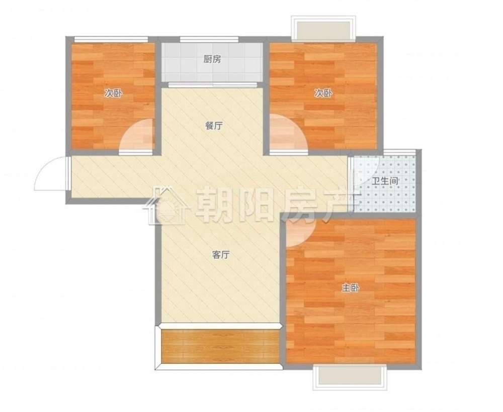 现代汉城C区 94平 精装三室二厅 交通便利 配套齐全_12