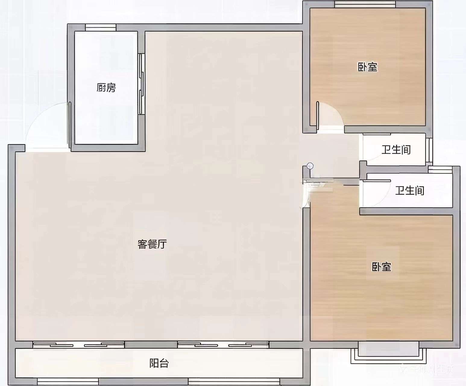 金科山水墅 123平 三室两厅南北通透 毛坯洋房 学区房_17