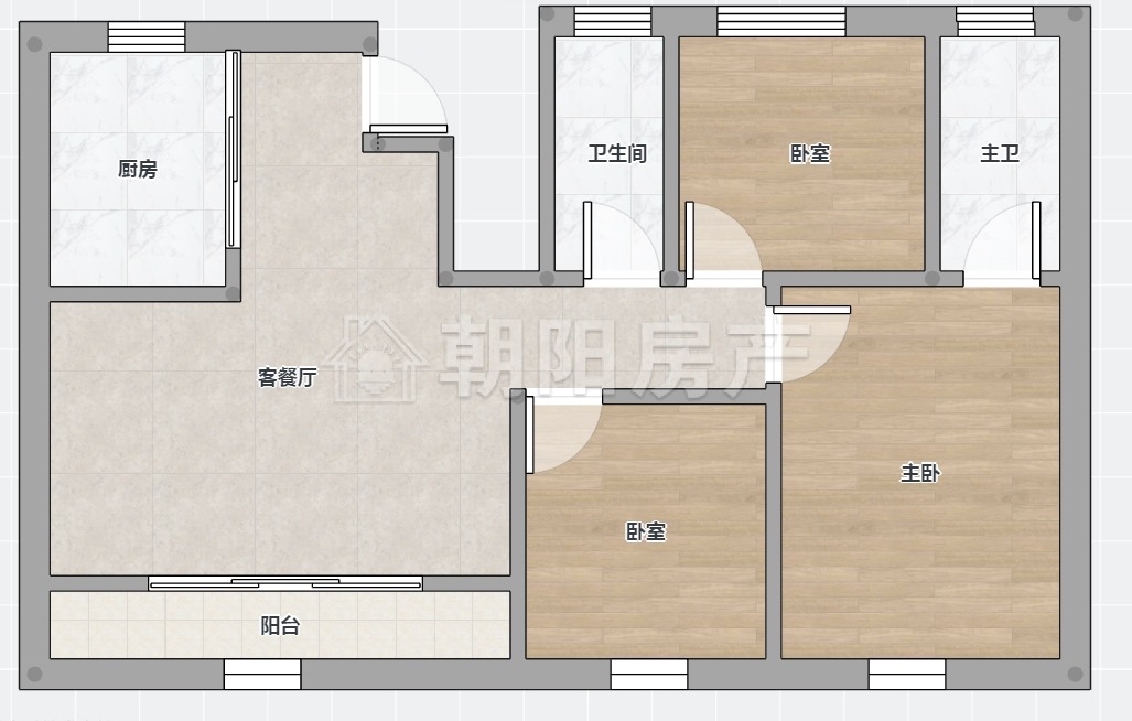 金科山水墅 143平 三室二厅 南北通透 毛坯洋房 学区房_13