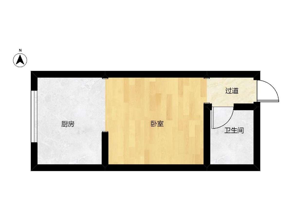 万达广场 39平一室一厅 南向采光好 交通便利 简装出租_10