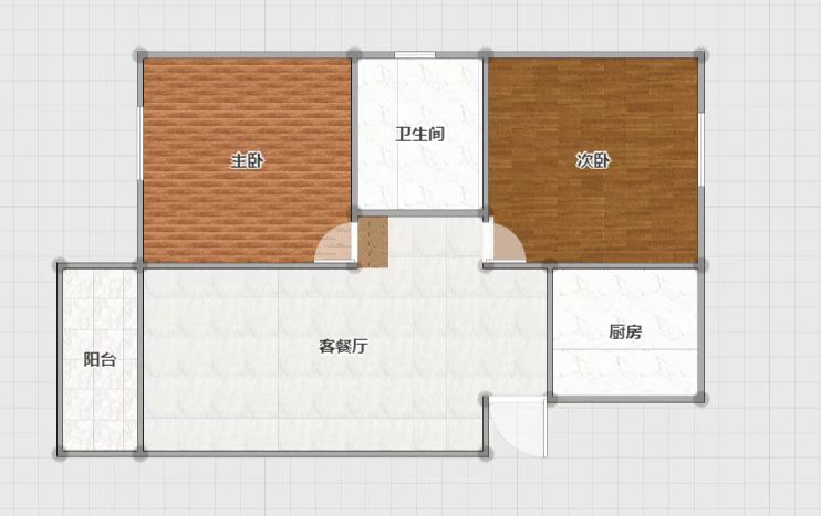西城国际 101平 南北通透二室一厅 毛坯房 购物便捷_10