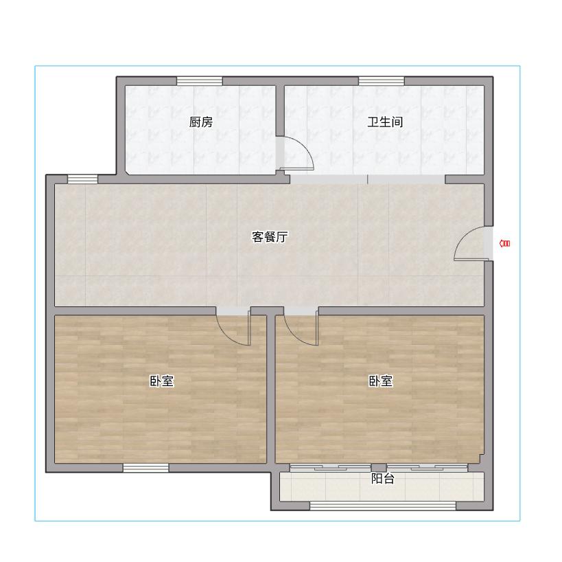 南苑一期 74平 两室一厅 单价1252元/平 采光好 学区房_10