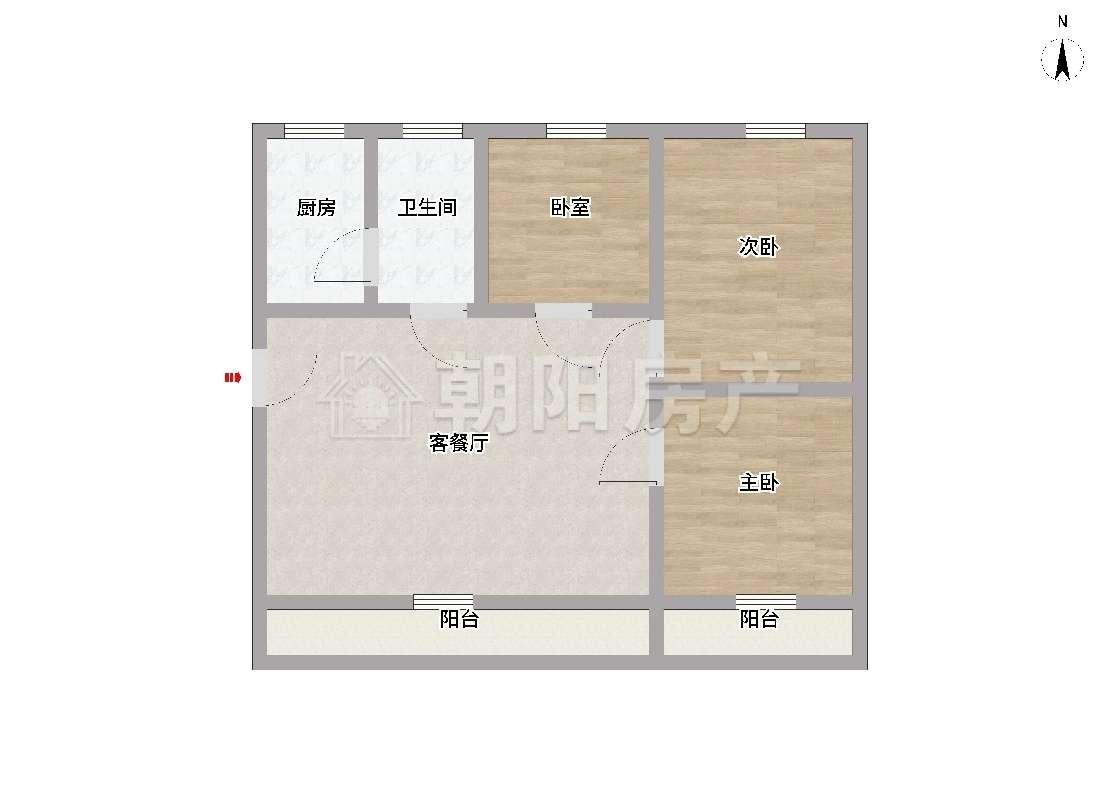 明德小区 113平 三室两厅 毛坯好房 交通便利_16