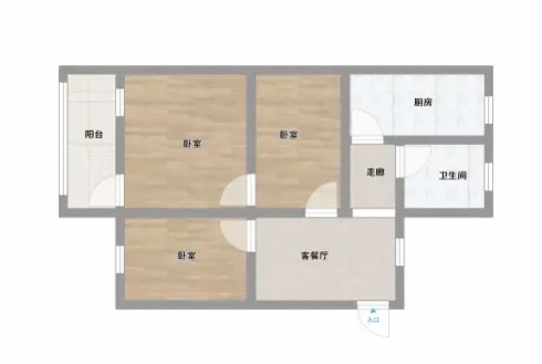 支架新村 66平 三室一厅 满两年 简装 交通便利_19