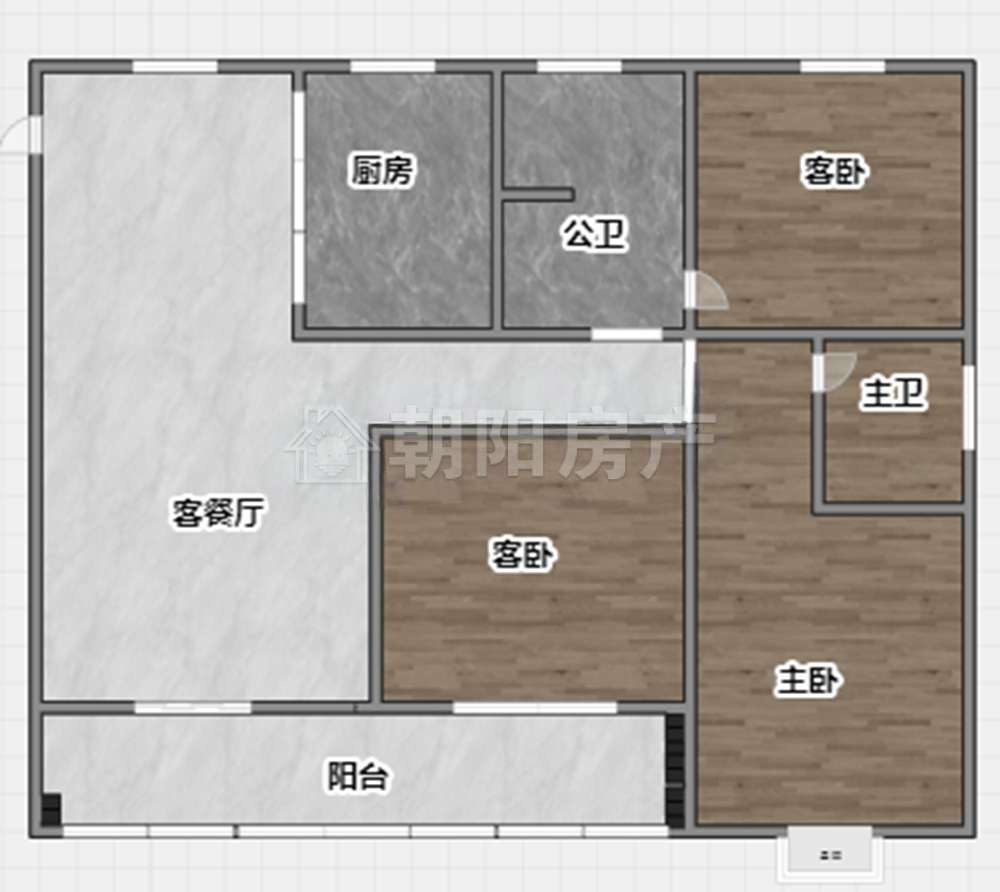 青桐苑瑞苑 116平 三室两厅两卫 单价2414元/平 毛坯新房_16