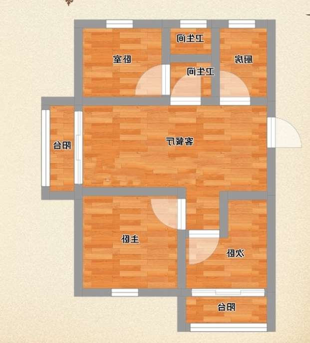 公元首府 98平 东向三室 精装拎包入住_13