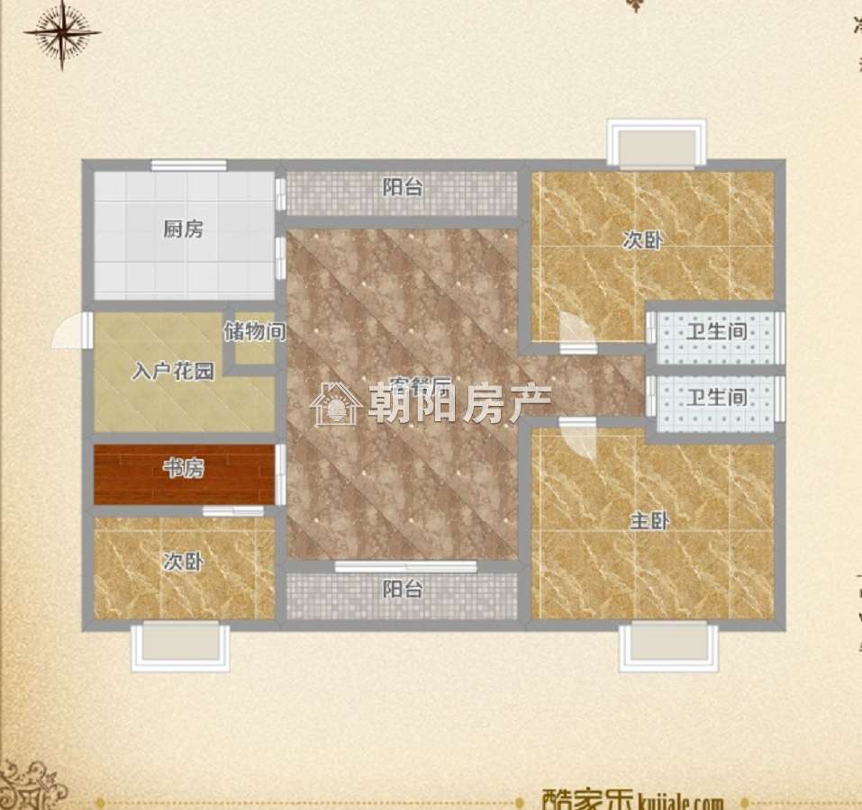 金地国际城A区 139平 四室两厅精装修 交通便利学区房_21