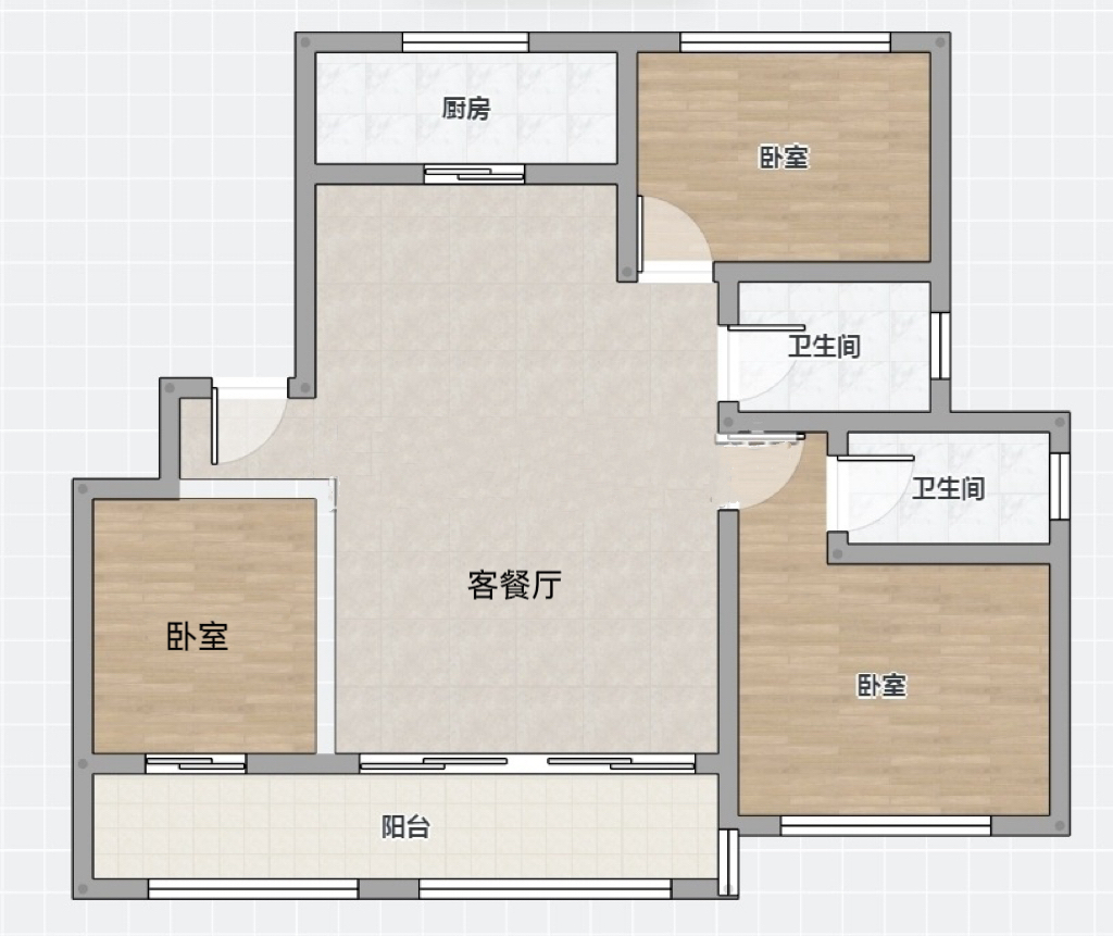 雍荣府 133平 精装三室两厅 学区房 采光好 配套齐全_12