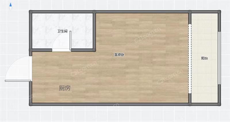 中央美域 41平精装一室 南向采光好 满两年学区房_11