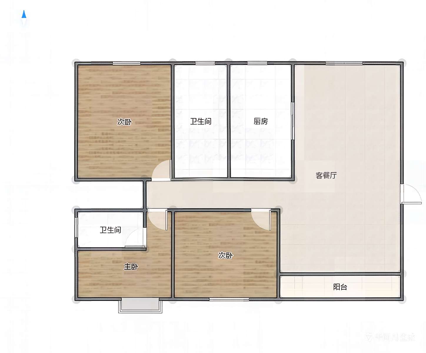 半山家园二期 125平 精装三室两厅 交通便利 随时看房_12