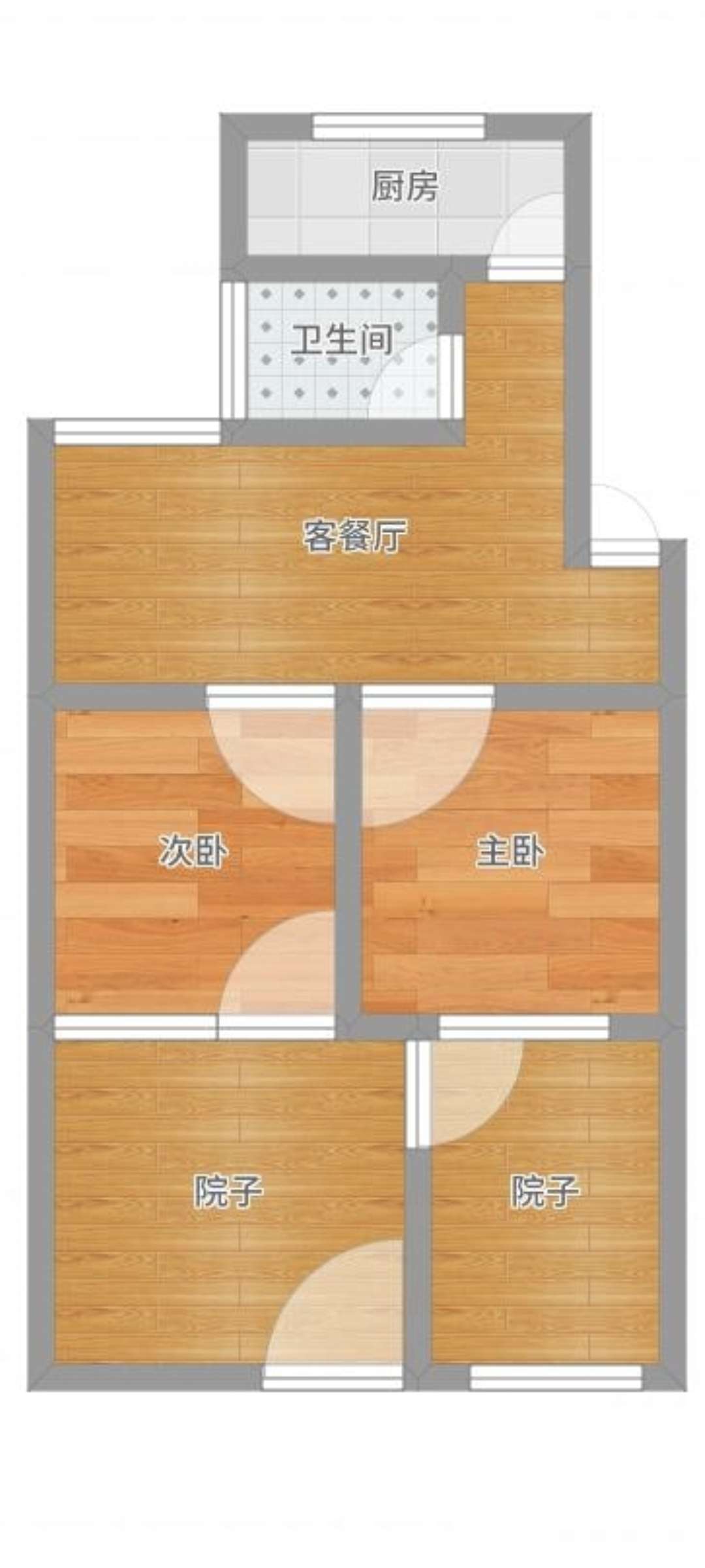铁三处 49平 南向两室一厅 满两年 交通便利简装好房_14