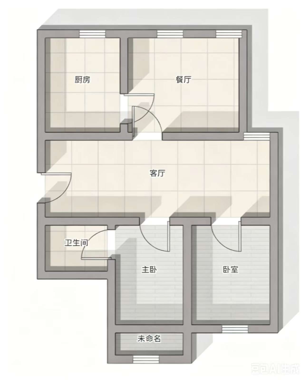 金丰易居三期 79平 精装三室一厅 南北通透 满两年_21
