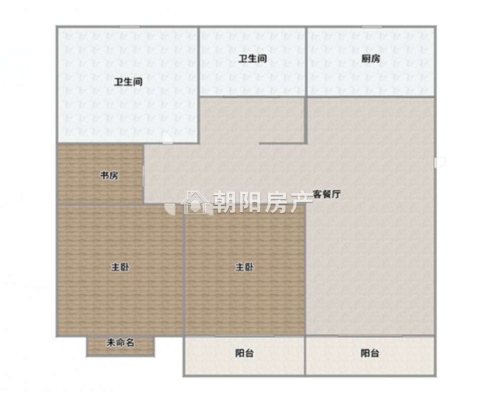 志高壹代城116平南向三居毛坯交通便利_11
