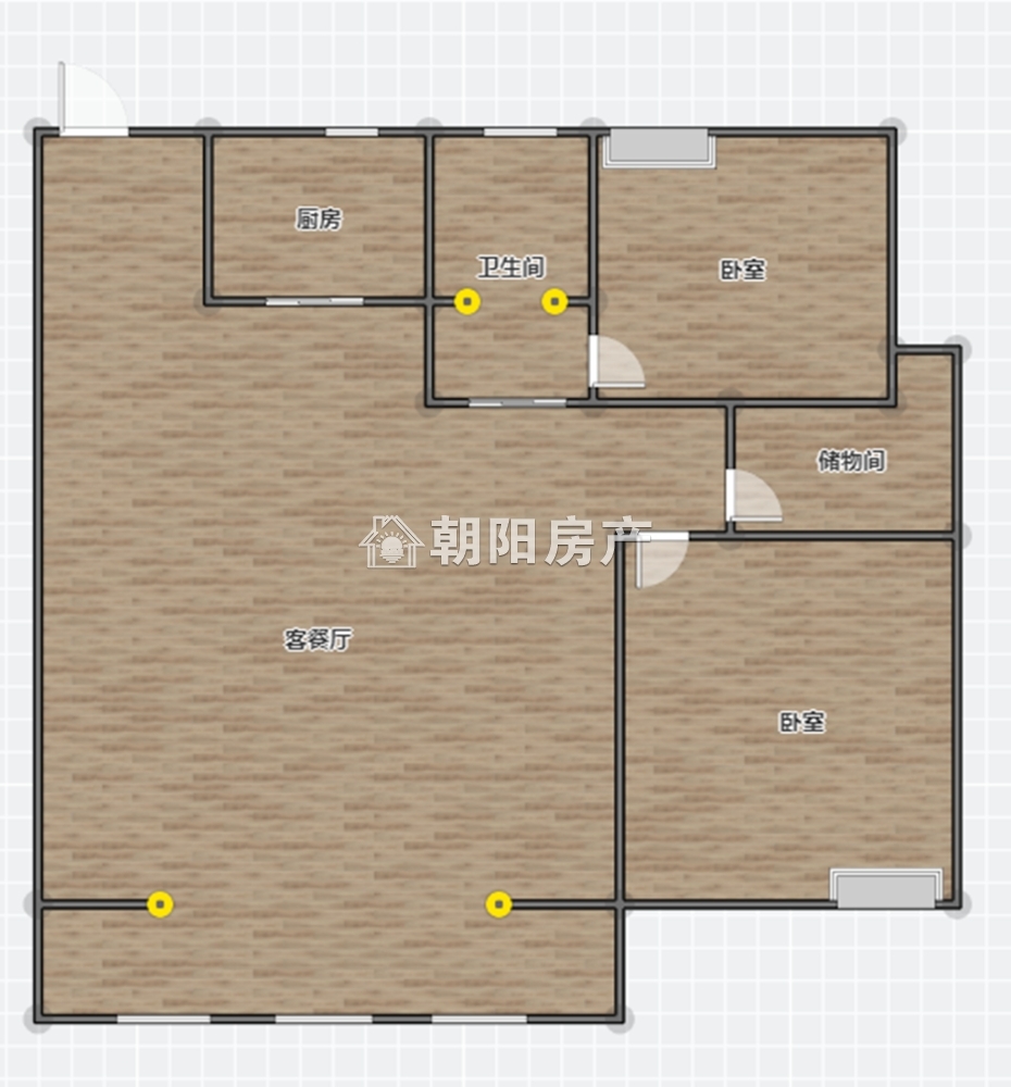 东方蓝海樾府 114平 三室两厅 南北通透 毛坯 学区房_12