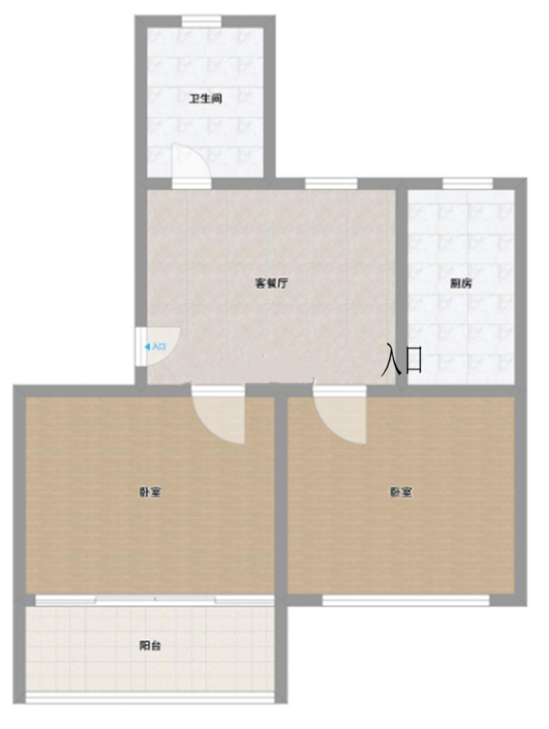 阳光村 53平 精装两室一厅 满两年 学区房 交通便利_10
