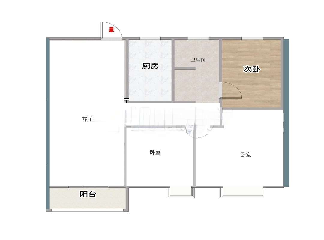 紫荆苑 113平 三室两厅 普装好房 交通便利配套全_13