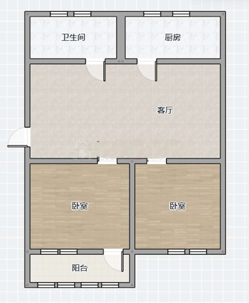龙泉村 57平 南向两室一厅 满两年 简装总价低_8