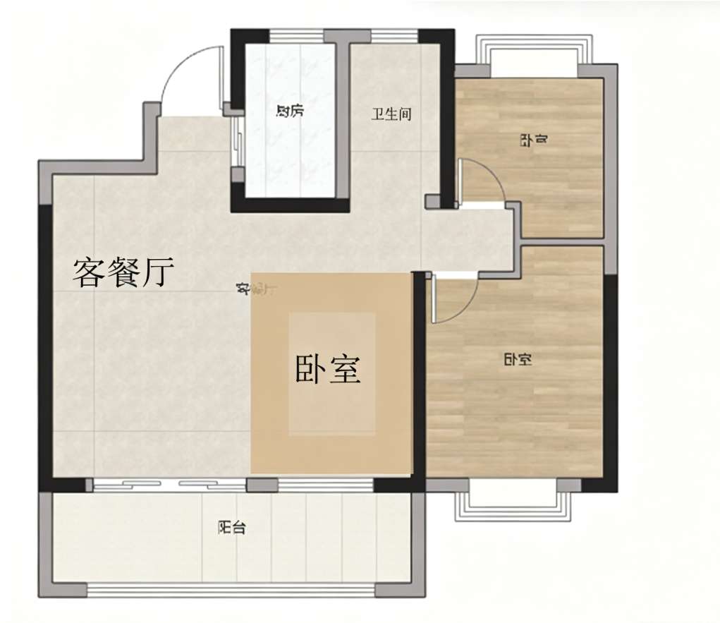 北大学府 103平 三室两厅 满两年 毛坯 交通便利 随时看房_13