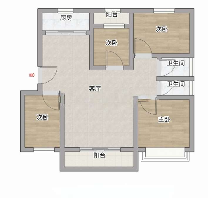 阳光欧洲城 105平 精装三室 学区房满两年 配套齐全_12