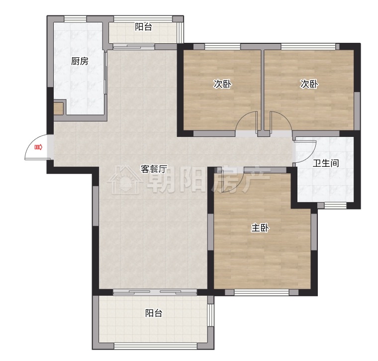 广弘城 105平 精装三室二厅 满五唯一 学区房 交通便利_19