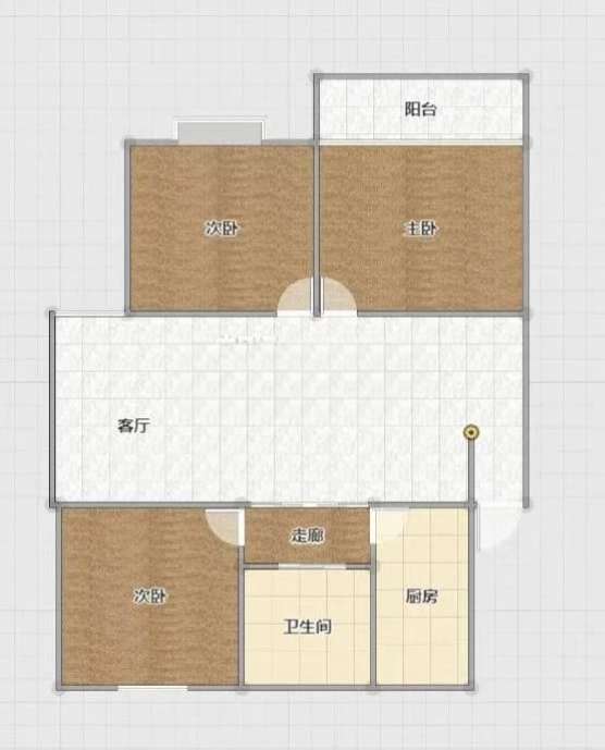 鸿朗阳光城 113平 三室两厅 满两年 简装好房配套齐全_15