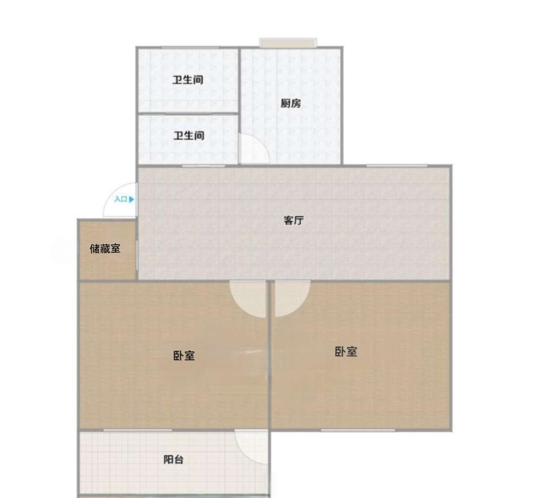 泉林南村 68平 精装两室 满五唯一学区房 采光好配套全_10