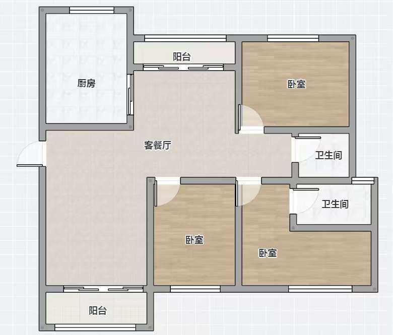 金域蓝湾 141平精装三室 满五唯一 学区房采光好_13
