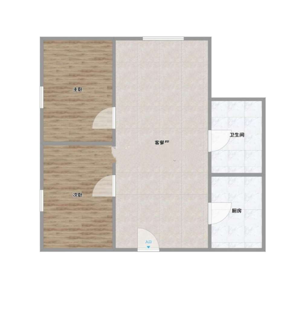 中央美域 65平 两室一厅 学区房 单价仅3809元/平_12