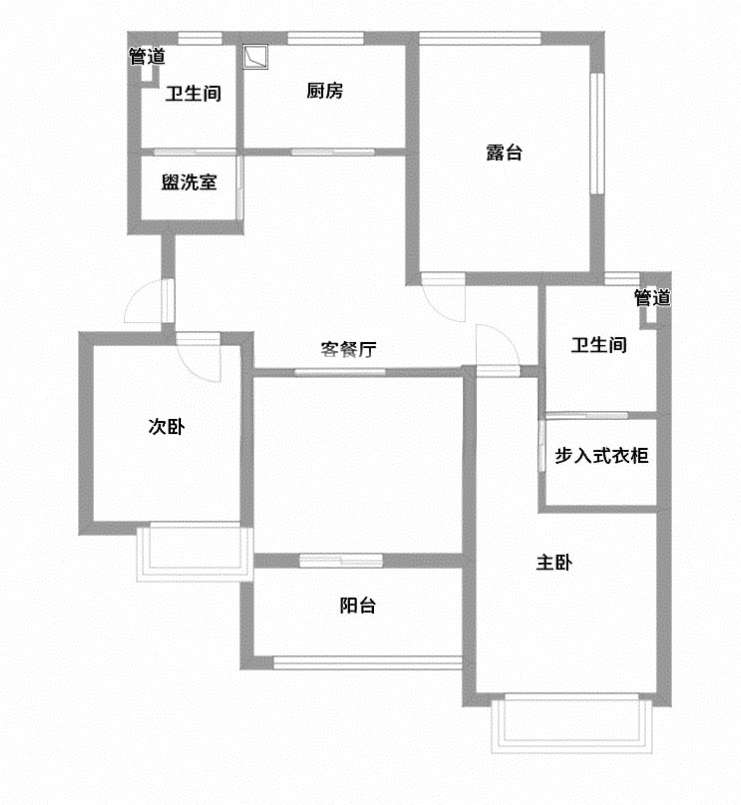 中至信壹号庄园 113平 精装三室 满五唯一 配套齐全_23