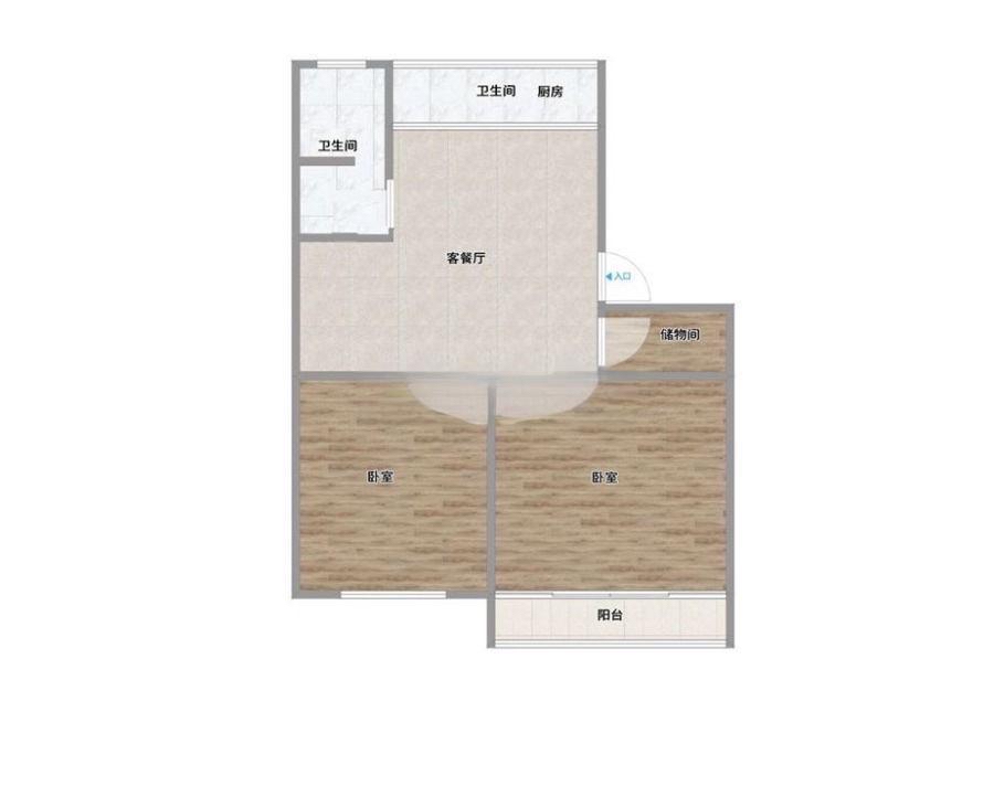 汽车五连对面商住楼 90平 两室两厅 满五唯一 采光好学区房_10