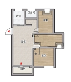 安成雅居二期 110平三室 南北通透 单价仅2727元/平 毛坯房_9