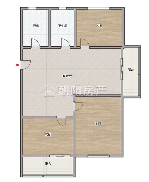 香樟苑六期 100平 三室两厅 毛坯 单价2587元/平 交通便利_10