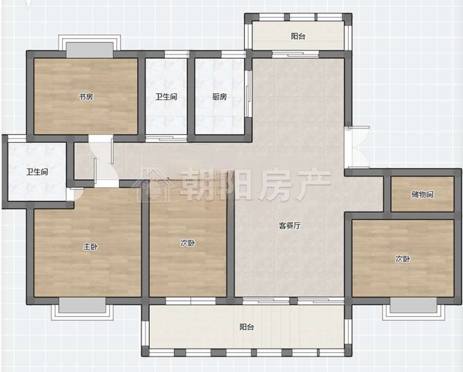 安理家园 160平 毛坯大三居 学区房南北通透_14