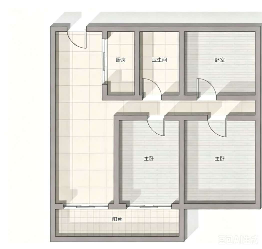 向阳苑 97平 南向三室两厅 满两年 毛坯好房_14