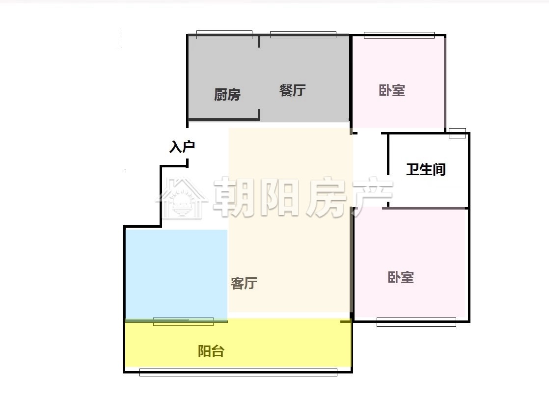 鼎元世家 104平 三室两厅 毛坯 学区房 随时看房_9
