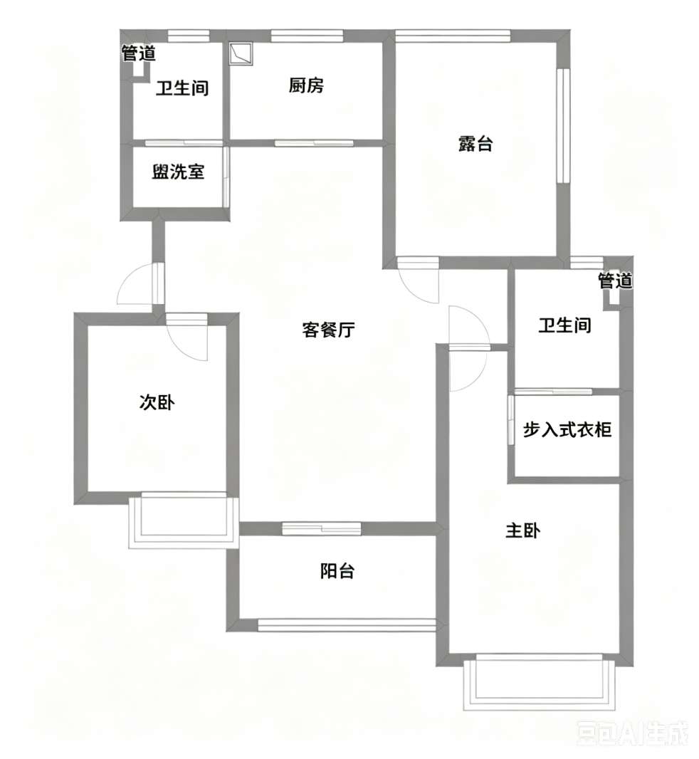 中至信壹号庄园 113平 精装三室 满五唯一 配套齐全_22
