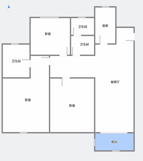 文庭苑 117平 三室两厅 毛坯 随时看房 配套齐全_11