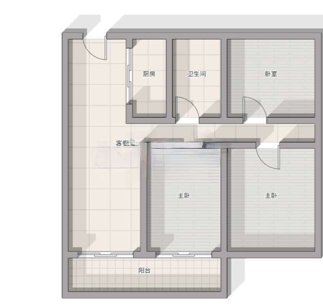 向阳苑 123平 毛坯三室两厅 南北通透 学区房交通便利_16