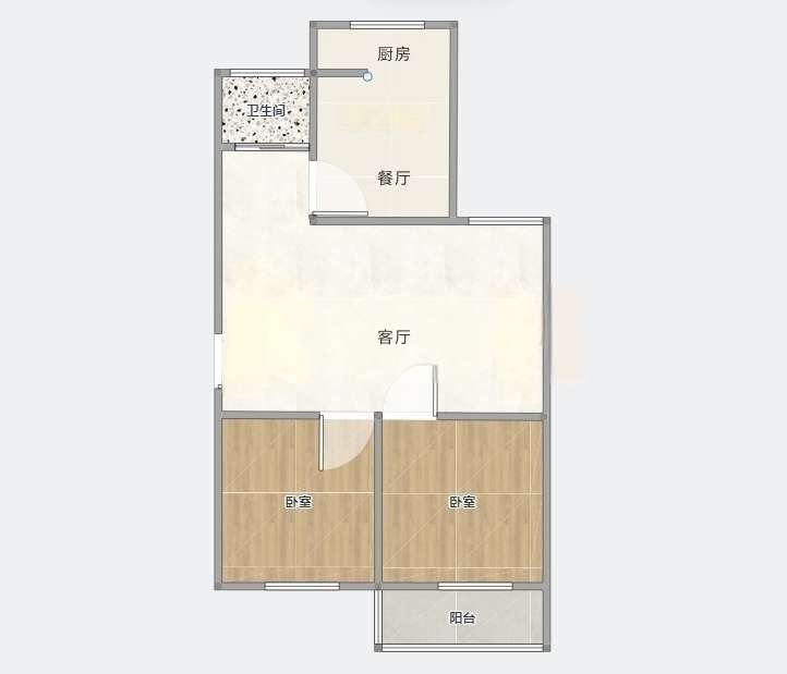 园丁小区 70平 精装两室两厅 学区房交通便利_15
