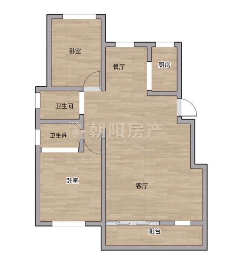 鼎元世家 113平 三室两厅两卫 学区房 采光好 毛坯出售_11
