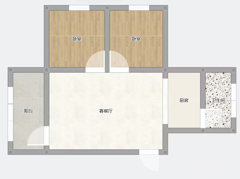 机厂新建村 57平 两室一厅 南向采光好 满两年交通便利_11