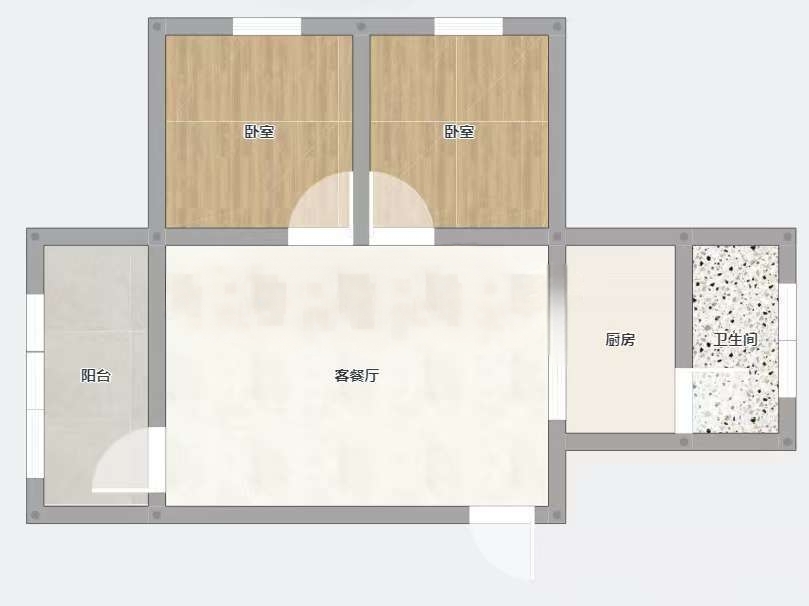 机厂新建村 57平 两室一厅 南向采光好 满两年交通便利_13