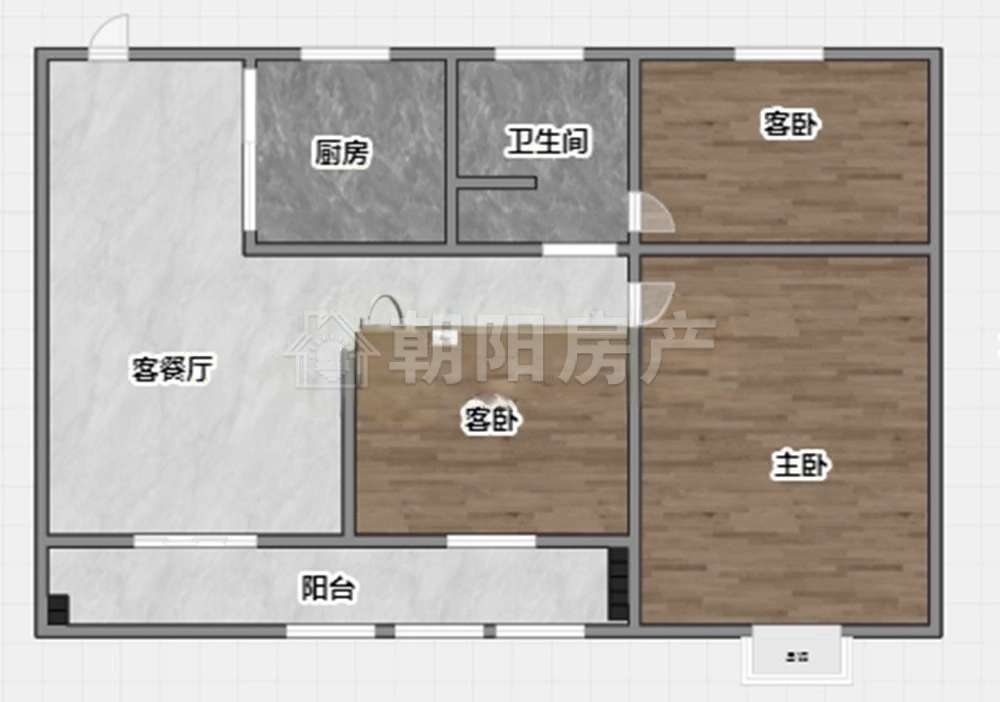青桐苑瑞苑 96平 三室两厅 2395元/平 学区房采光好_11