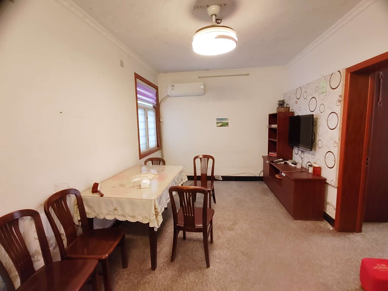 华声苑 68.47平 两室一厅 院子开门，自建房，平台，学区房 交通便利 简装出售_2