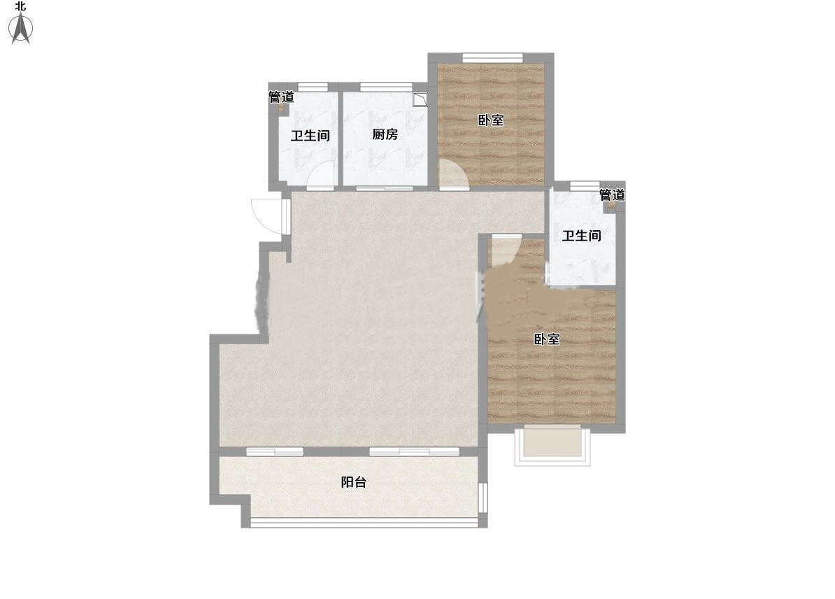春风南岸 110平 2+1户型 满两年 学区房 毛坯洋房_12