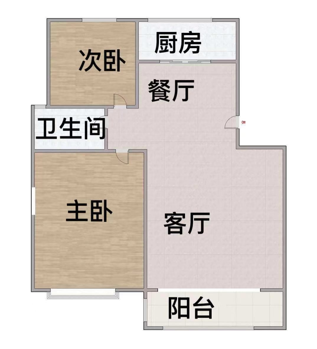 玉兰苑 80平 精装两室 学区房免税 采光好随时看_12