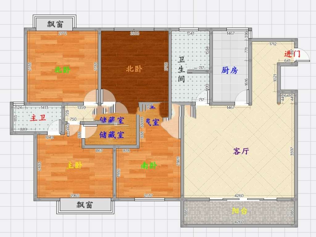 力达明和绿洲3室2厅毛坯出售_10