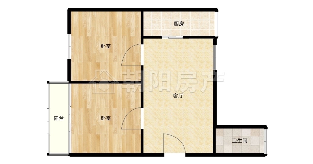 新华村 56平 温馨两室一厅 交通便利 普装月租600元_12