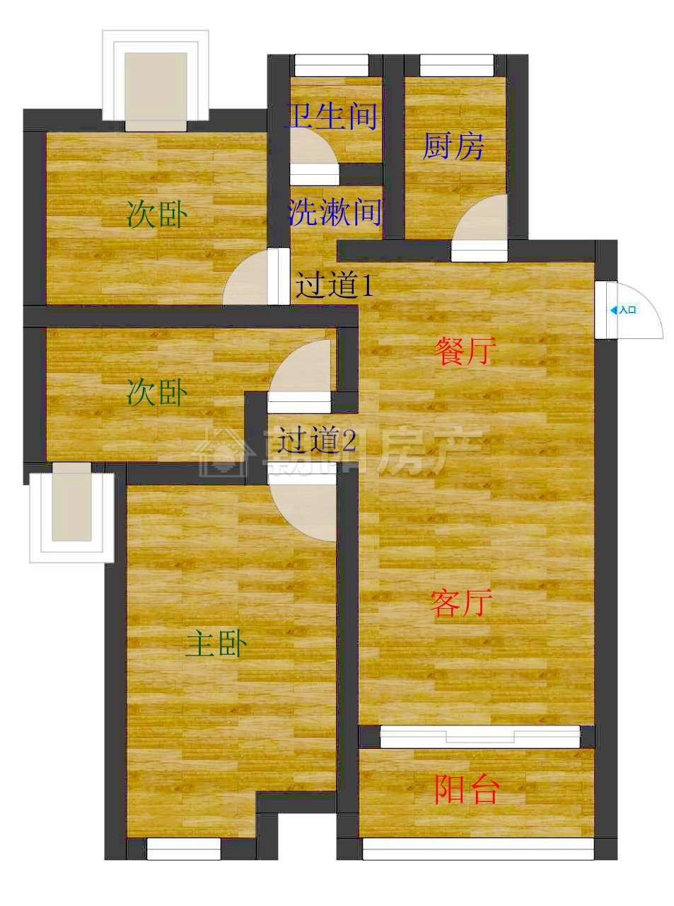 安成雅居二期 110平 南向三居 交通便利学区房_17