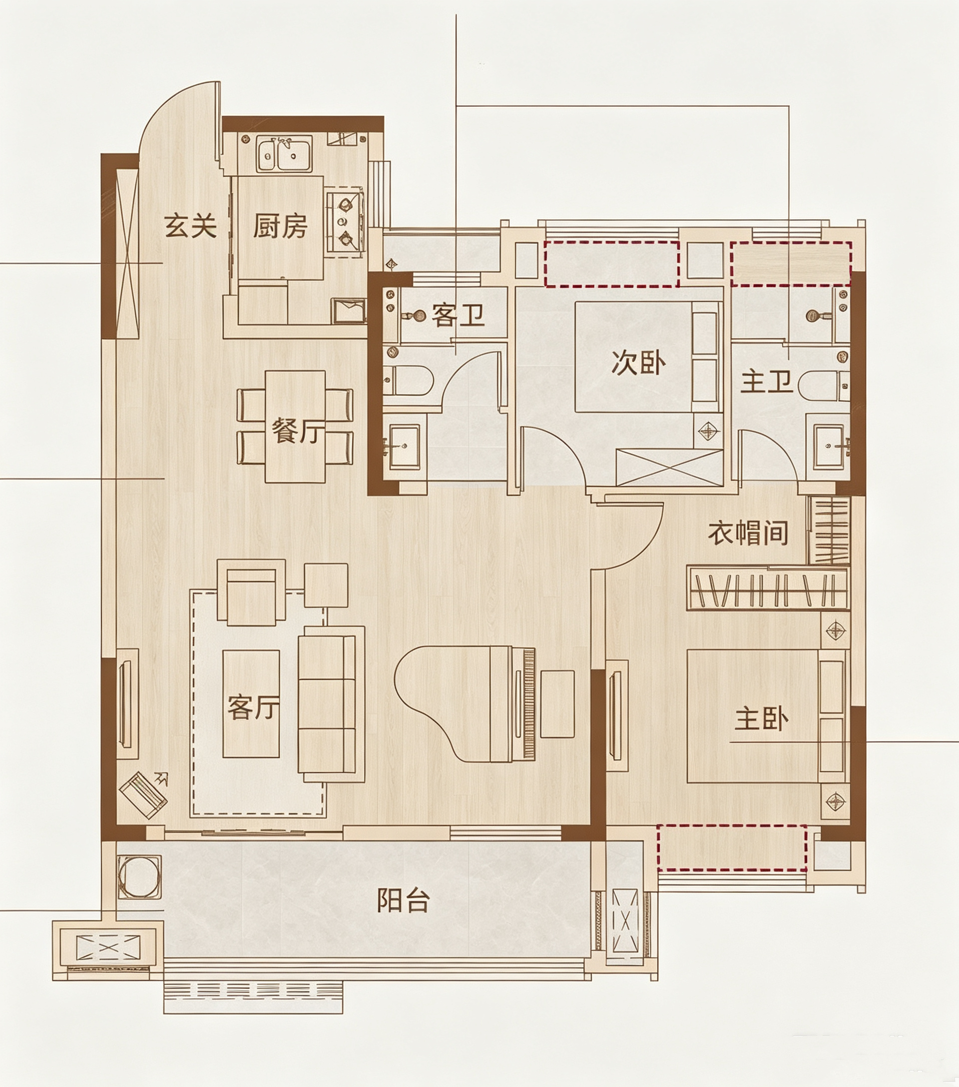 鼎元世家112平南北通透三室毛坯  学区房_22